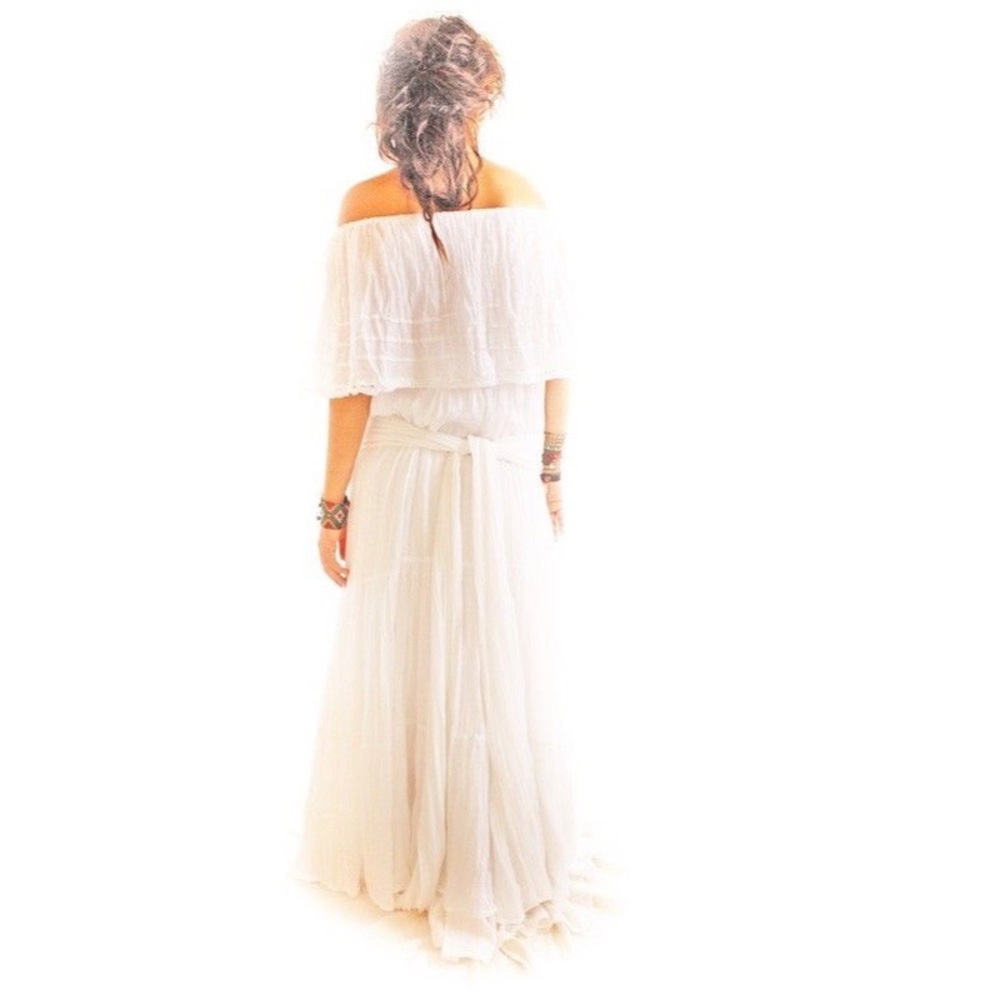 Venus Off Shoulder Maxi Mexican Dress Boho Chic